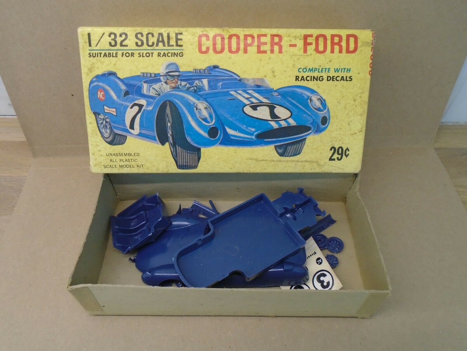 Slotcars66 Cooper Ford 1/32nd scale Palmer Plastic Inc plastic model kit  